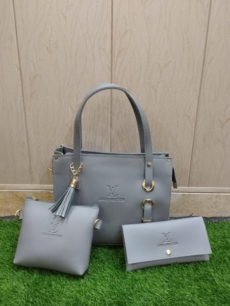 Luxury LV 3-Piece Handbag Set – Tote, Crossbody & Wallet