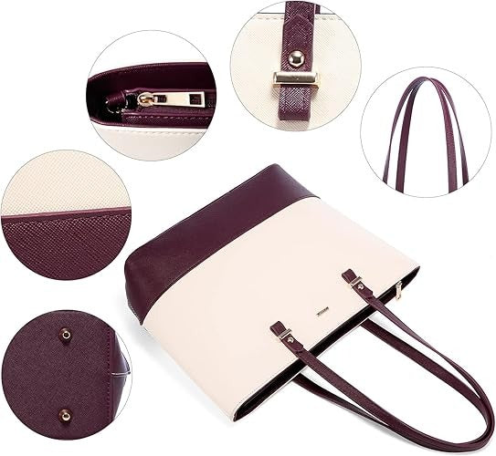 Elegant 3-Piece Handbag Set – Tote, Crossbody, and Pouch