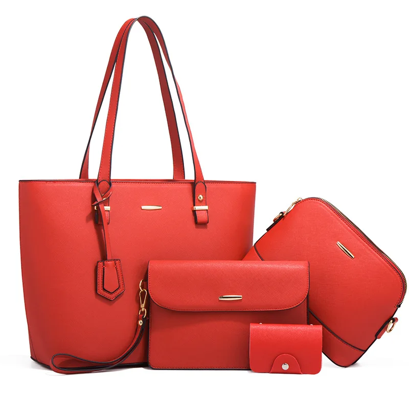 4 Sets Luxury Leather Handbag for Women